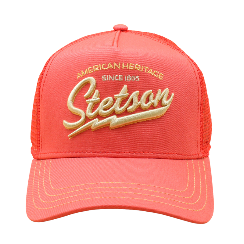 Stetson American Heritage Classic Trucker Cap - Salmon - Headz Up 