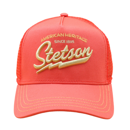 Stetson American Heritage Classic Trucker Cap - Salmon - Headz Up 