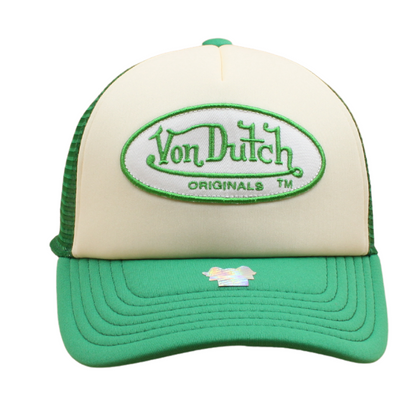 Von Dutch - Tampa Trucker Cap - White/Green - Headz Up 
