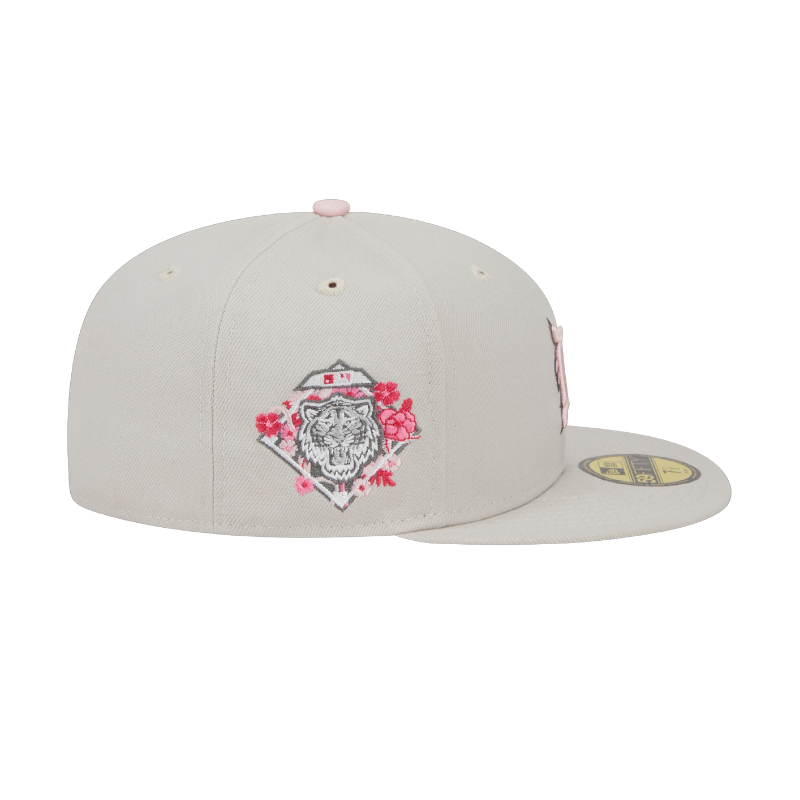Mothers Day Detroit Tigers 59Fifty Fitted Cap - Stone/Pink - Headz Up 
