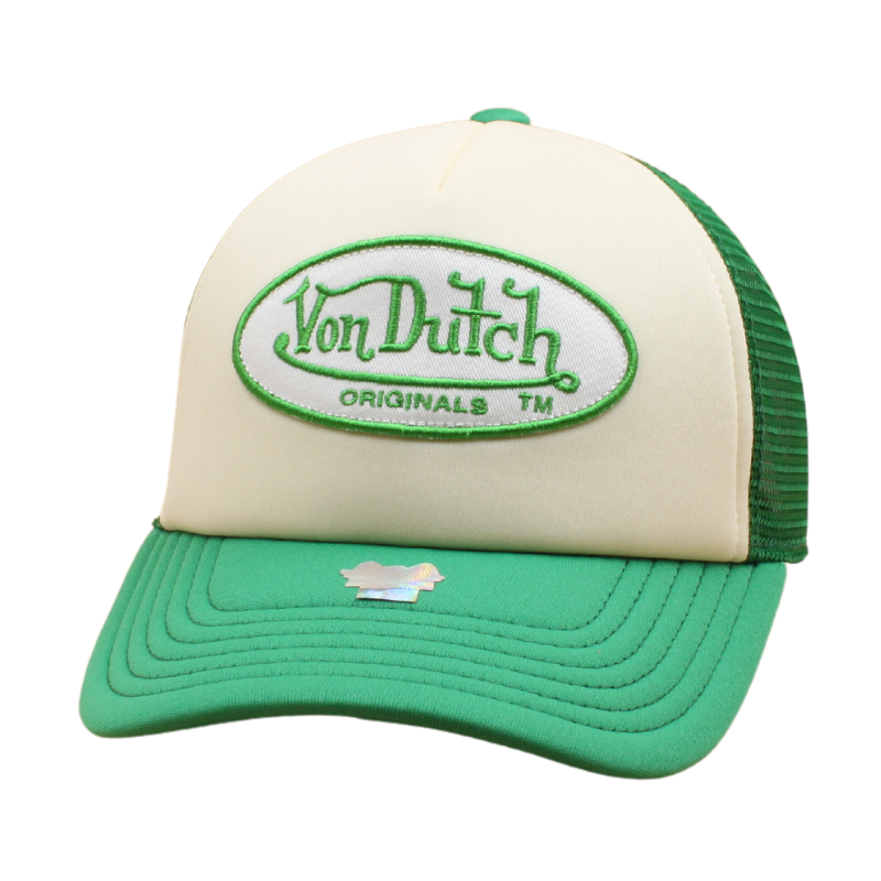 Von Dutch - Tampa Trucker Cap - White/Green - Headz Up 