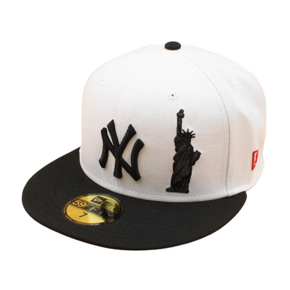 New Era - 59FIFTY Fitted -  New York Yankees Cooperstown - 1996 WS/Statue - White/Red UV