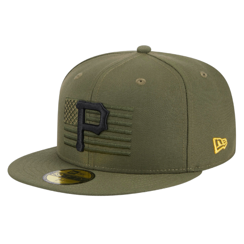 59fifty Fitted Cap Pittsburgh Pirates Armed Forces (2023) - Olive - Headz Up 