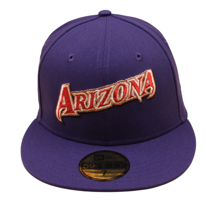 New Era 59FIFTY Fitted Cap - Arizona Diamondbacks Cooperstown - 1998 Inaugural Season - Purple/Grey UV - Headz Up 