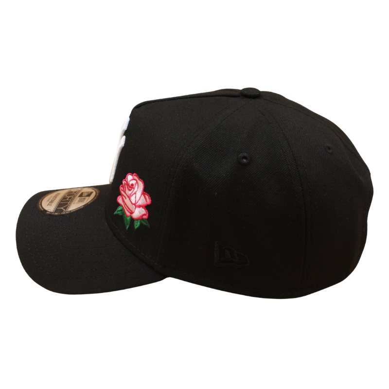 New Era - 9FORTY A-Frame Cap - New York Yankees - Pink Rose - Black - Headz Up 