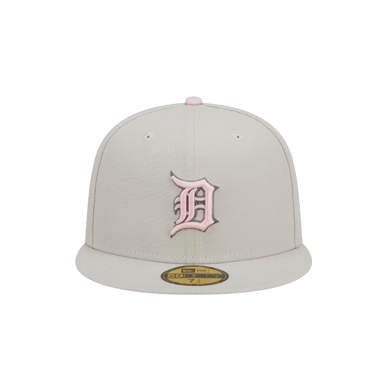 Mothers Day Detroit Tigers 59Fifty Fitted Cap - Stone/Pink - Headz Up 