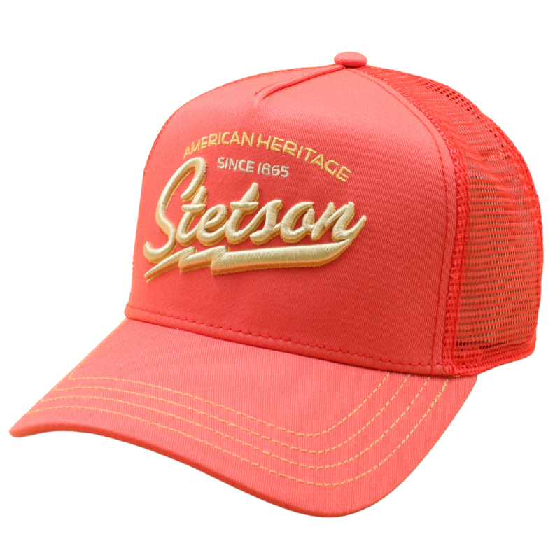 Stetson American Heritage Classic Trucker Cap - Salmon - Headz Up 