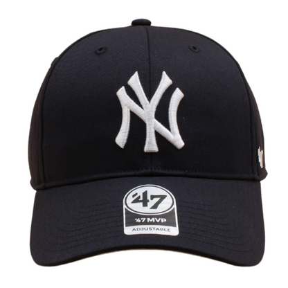 '47 - New York Yankees Raised Basic MVP Adjustable Cap - Navy - Headz Up 