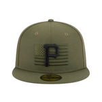 59fifty Fitted Cap Pittsburgh Pirates Armed Forces (2023) - Olive - Headz Up 