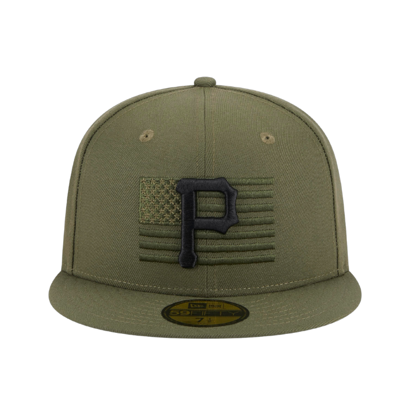 59fifty Fitted Cap Pittsburgh Pirates Armed Forces (2023) - Olive - Headz Up 