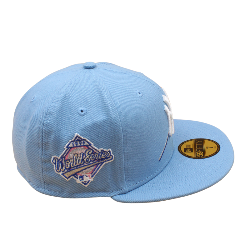 New Era - 59FIFTY - New York Yankees Cooperstown - WS 1996 ROSE - Sky Blue/Pink UV - Headz Up 