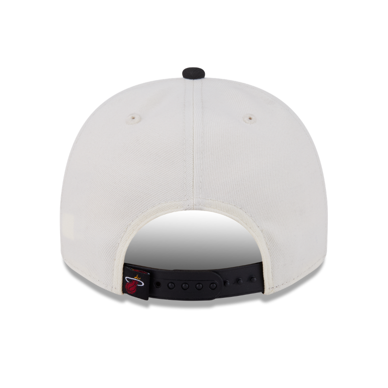 New Era - 9FIFTY A-Frame Snapback - Classics - Miami Heat - Chrome/Black - Headz Up 