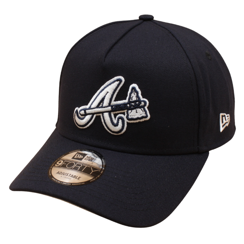 New Era - 9FORTY A-Frame Cap - Atlanta Braves - Navy - Headz Up 