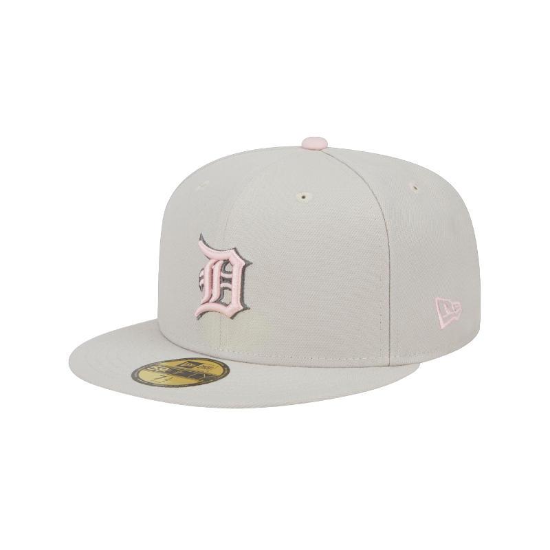 Mothers Day Detroit Tigers 59Fifty Fitted Cap - Stone/Pink - Headz Up 