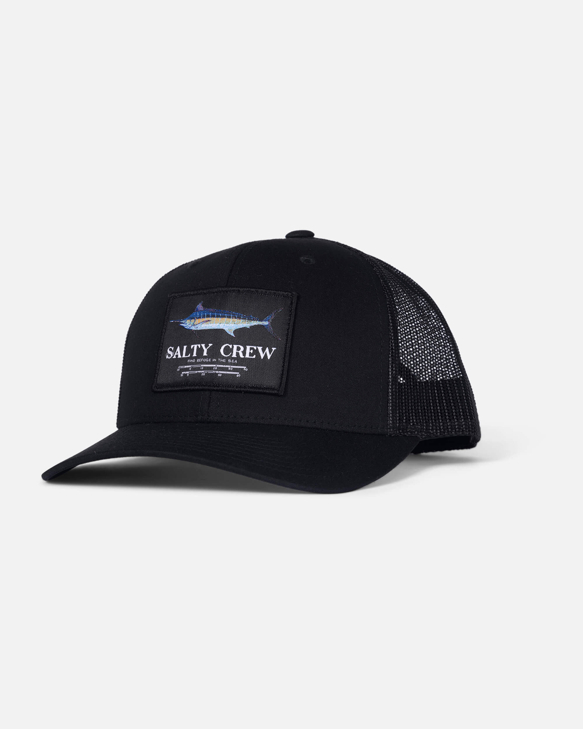 Salty Crew - Marlin Mount Retro Trucker Cap - Black - Headz Up 