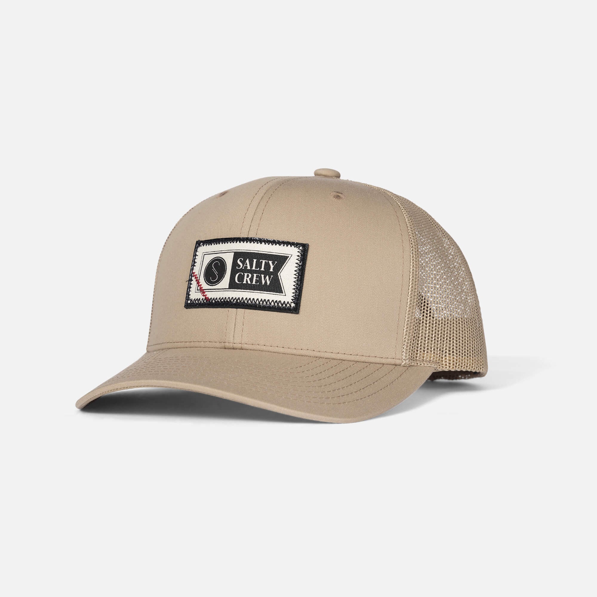 Salty Crew - Topstich Retro Trucker Cap - Khaki - Headz Up 