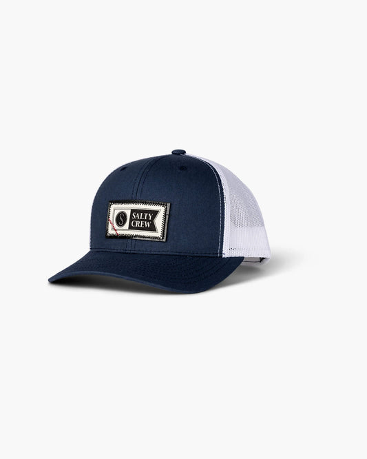 Salty Crew - Topstich Retro Trucker Cap - Navy/White