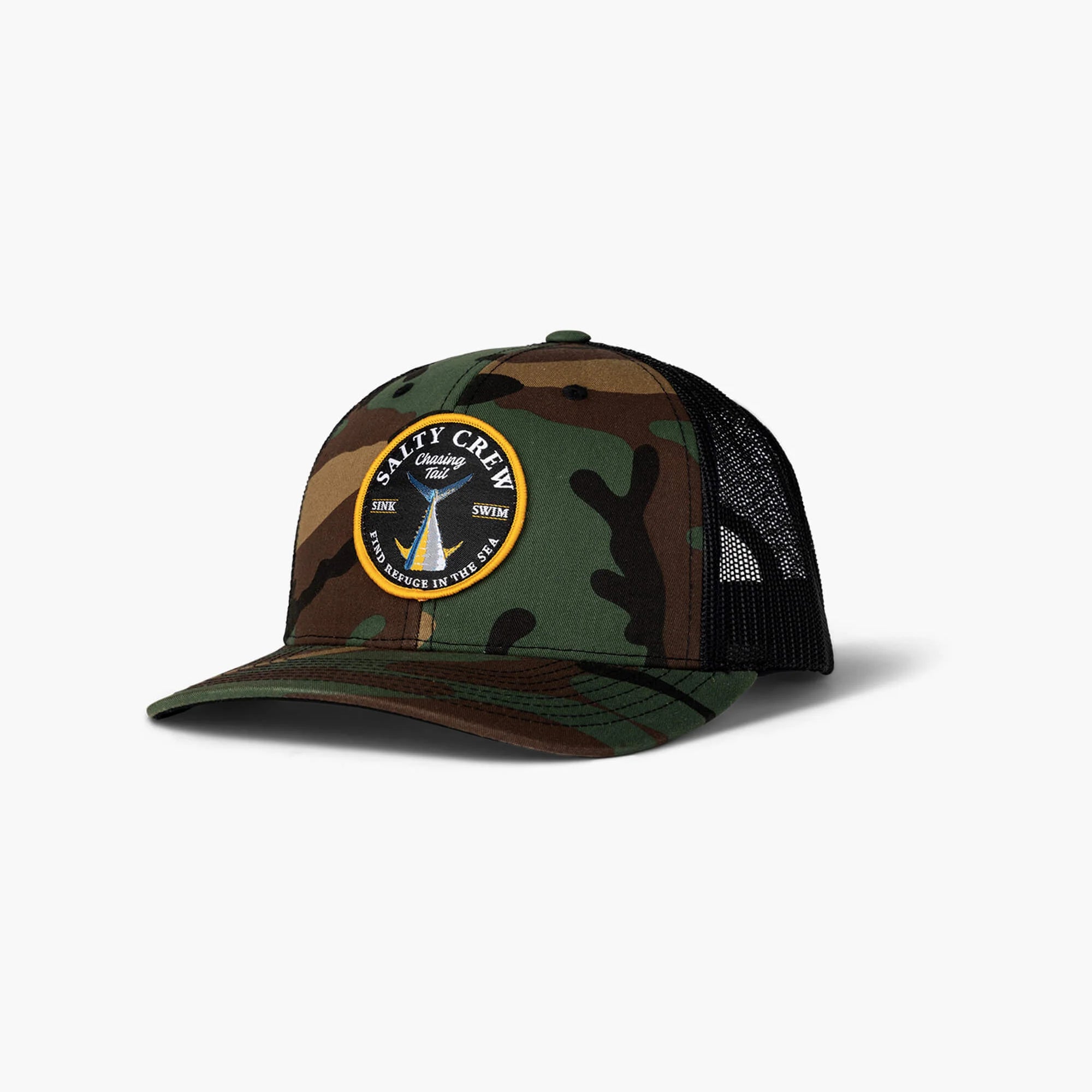 Salty Crew - Bottom Dweller Retro Trucker Cap - Camo - Headz Up 