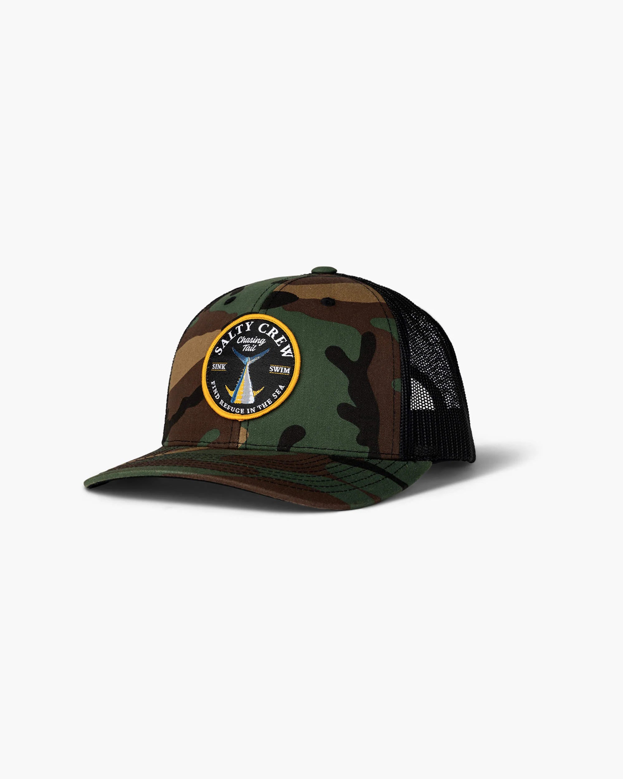 Salty Crew - Bottom Dweller Retro Trucker Cap - Camo - Headz Up 