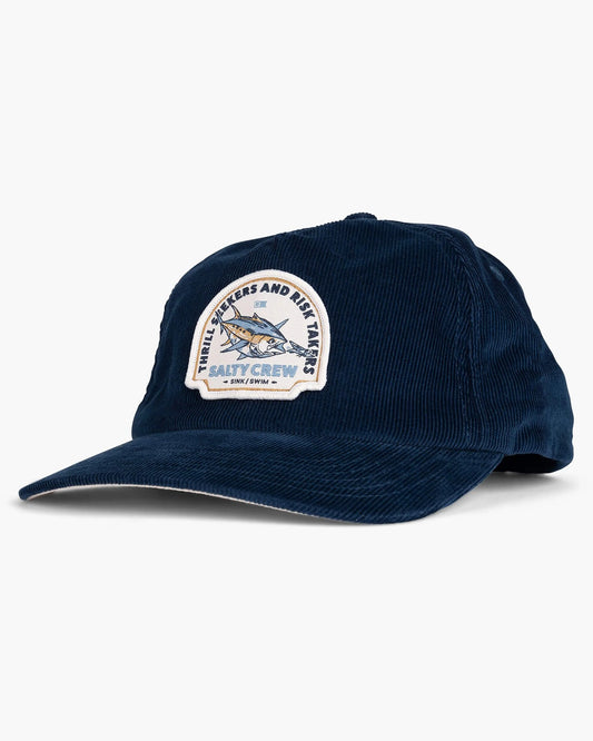 Salty Crew - Chaser Cord 5-Panel Cap - Navy