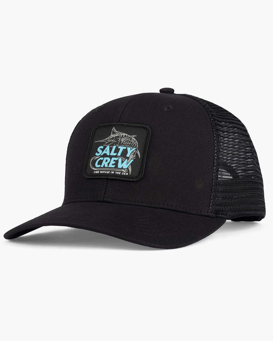 Salty Crew - HOOK UP Twill Retro Trucker Cap - Black