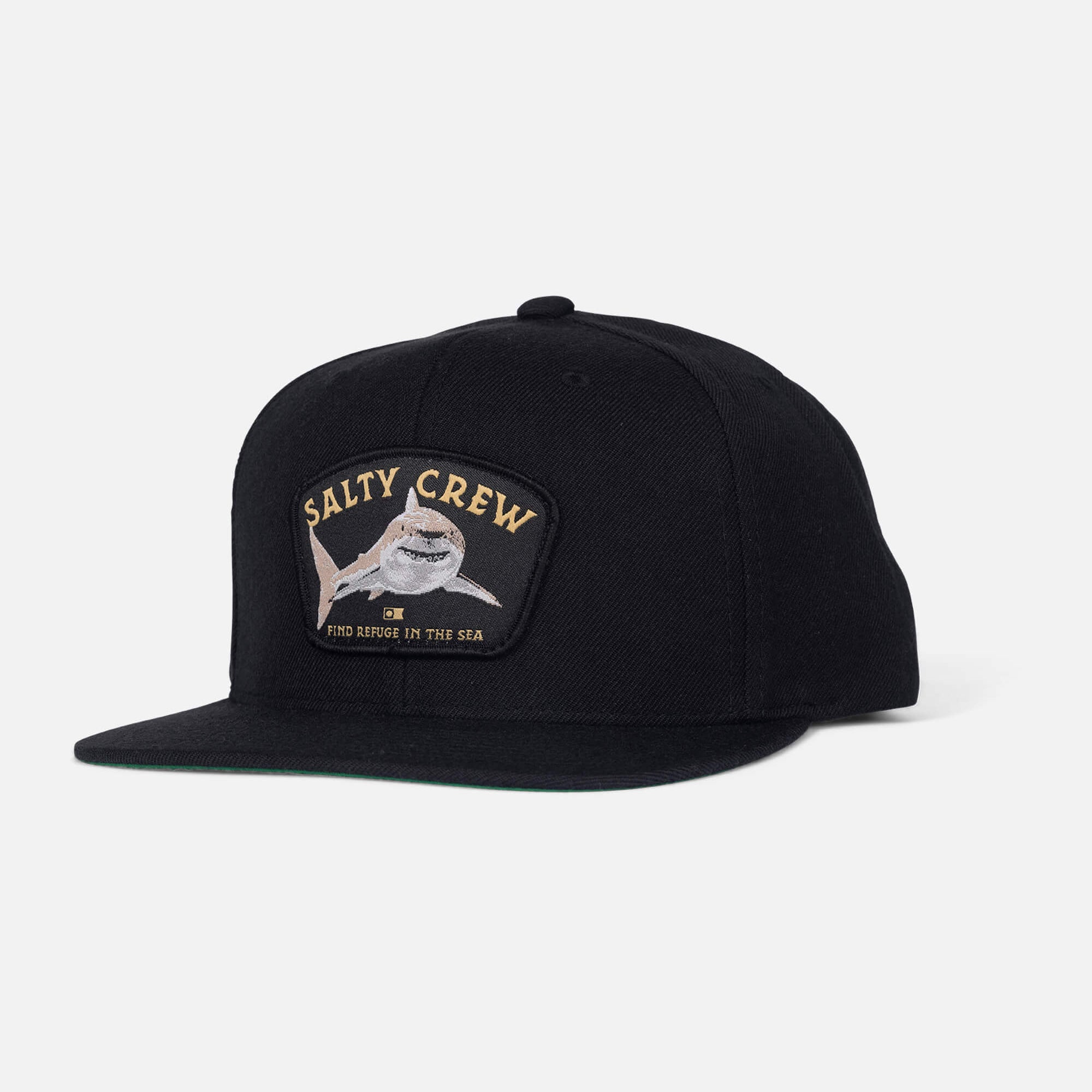 Salty Crew - LURKING 6 Panel Snapback - Black - Headz Up 