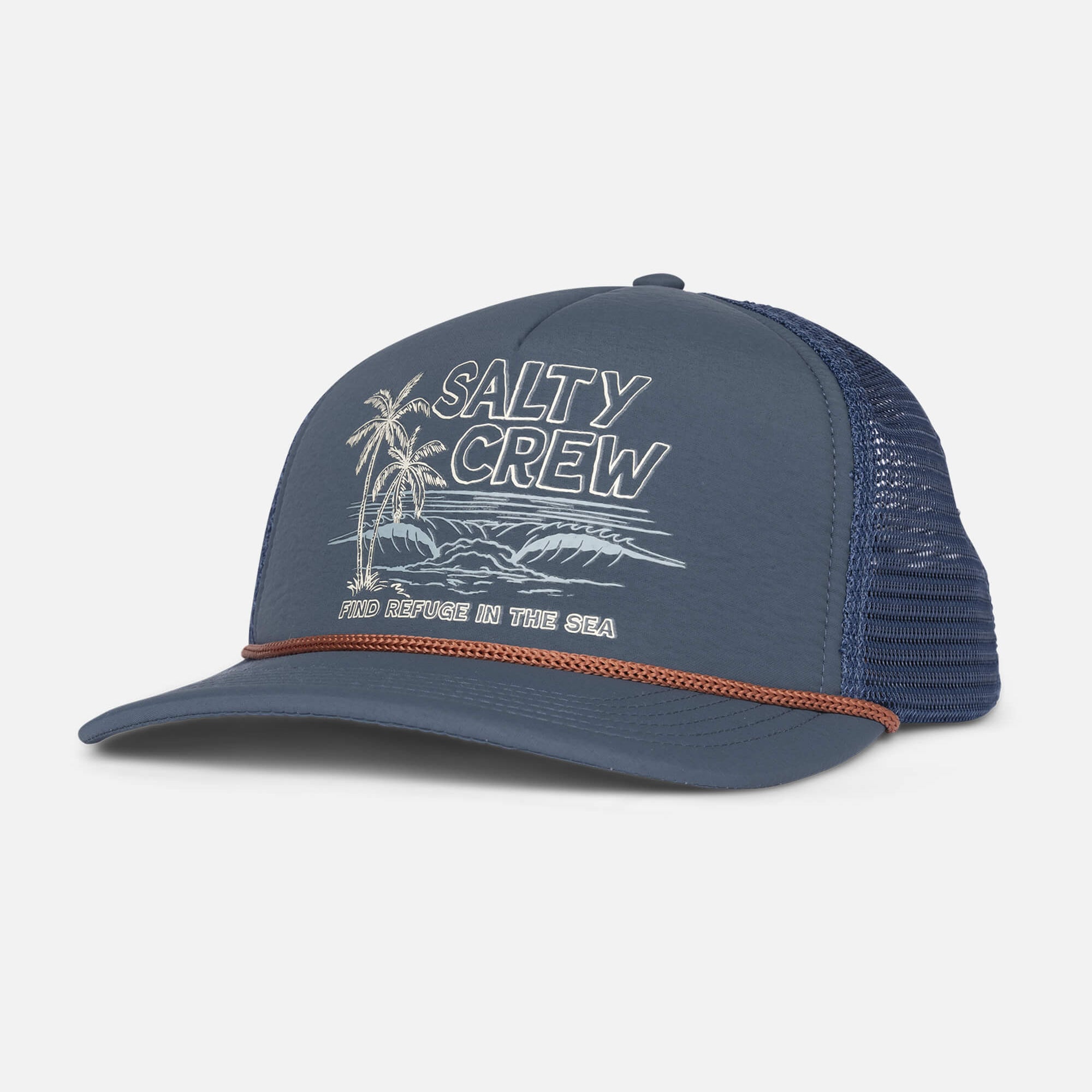 Salty Crew - GOOD TIMES - Foamie Trucker Cap - Navy - Headz Up 