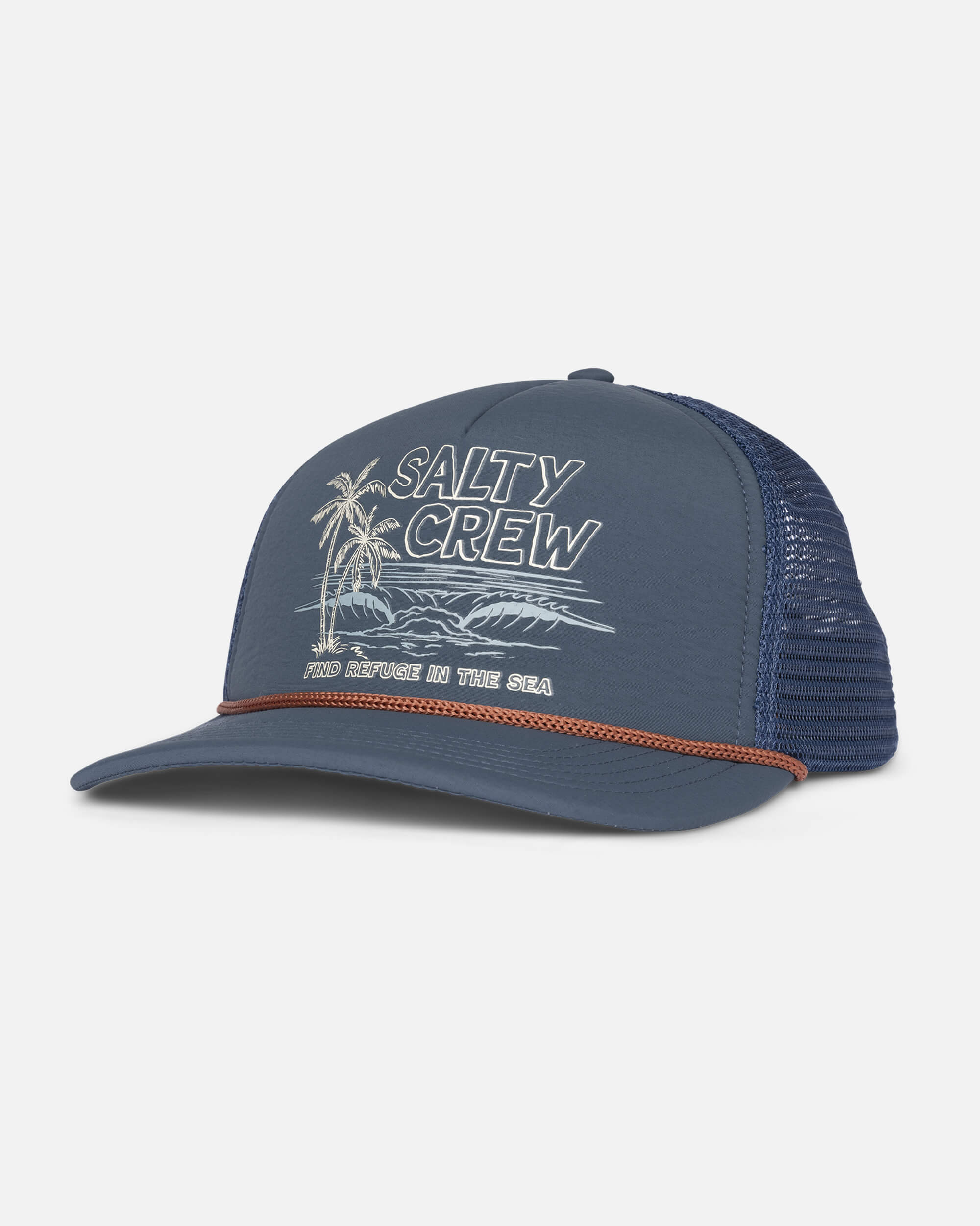Salty Crew - GOOD TIMES - Foamie Trucker Cap - Navy - Headz Up 