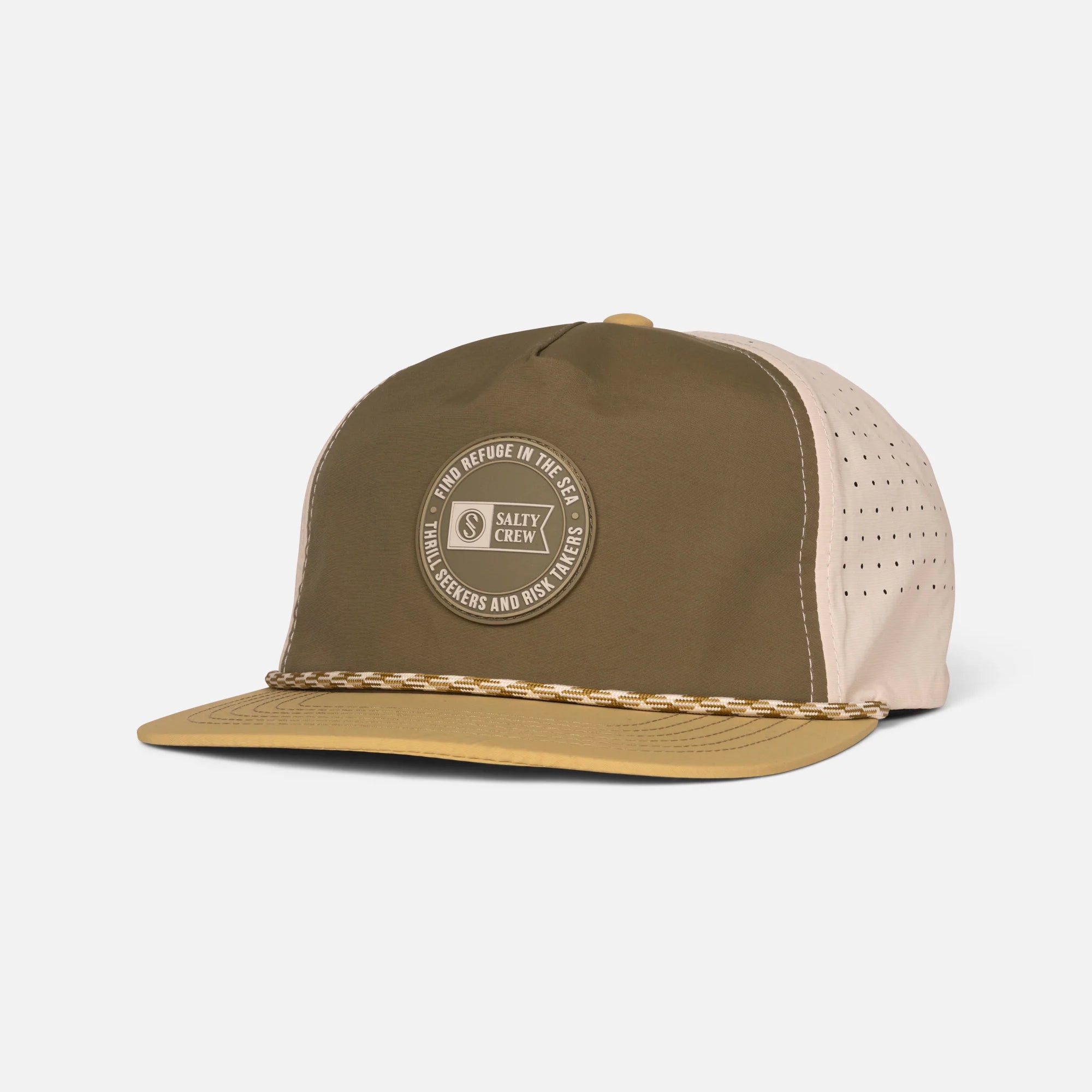 Salty Crew - TOPSHOT SNAPBACK - Olive/Gold - Headz Up 