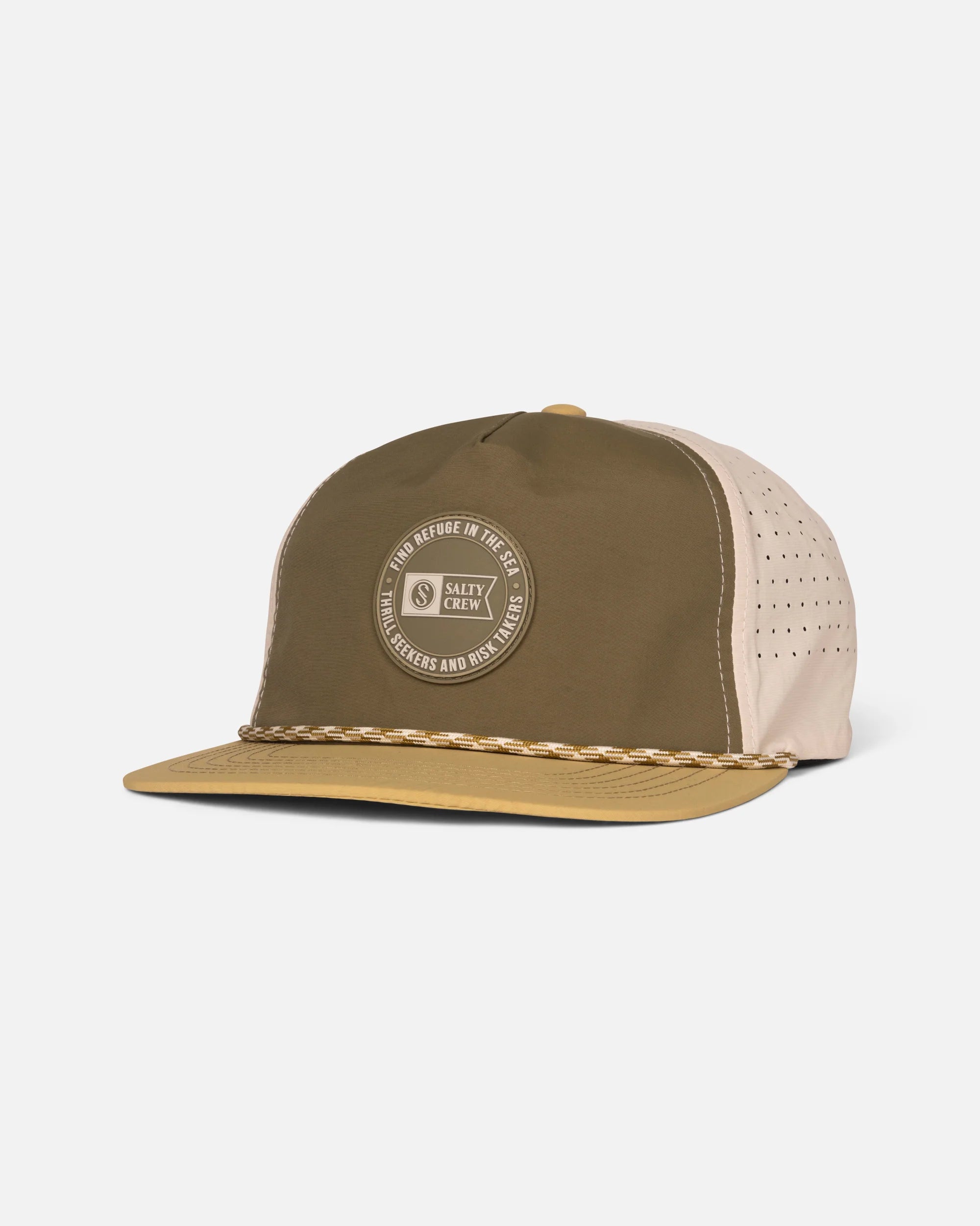 Salty Crew - TOPSHOT SNAPBACK - Olive/Gold - Headz Up 