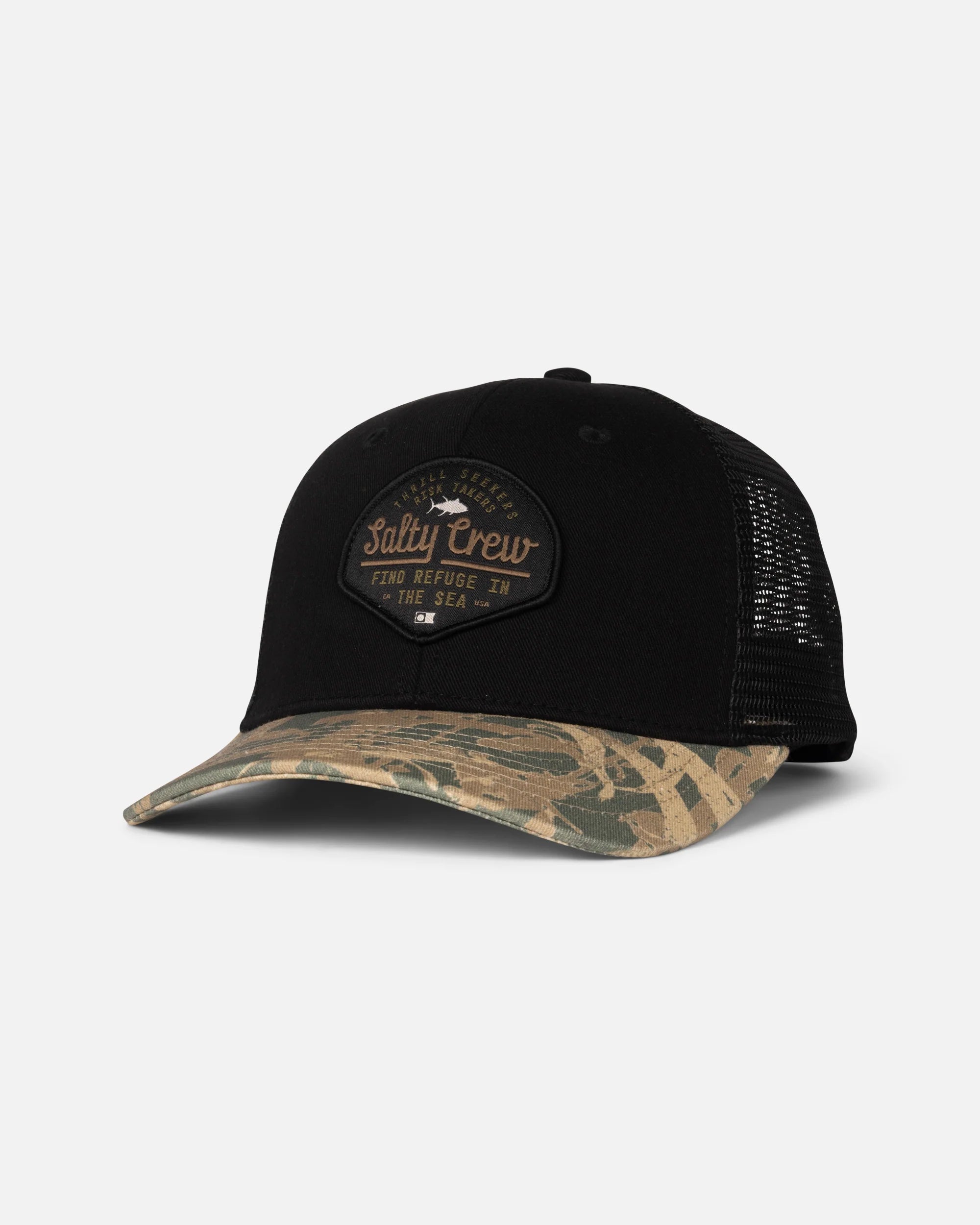 Salty Crew - BORDER TRUCKER - Black/Camo - Headz Up 
