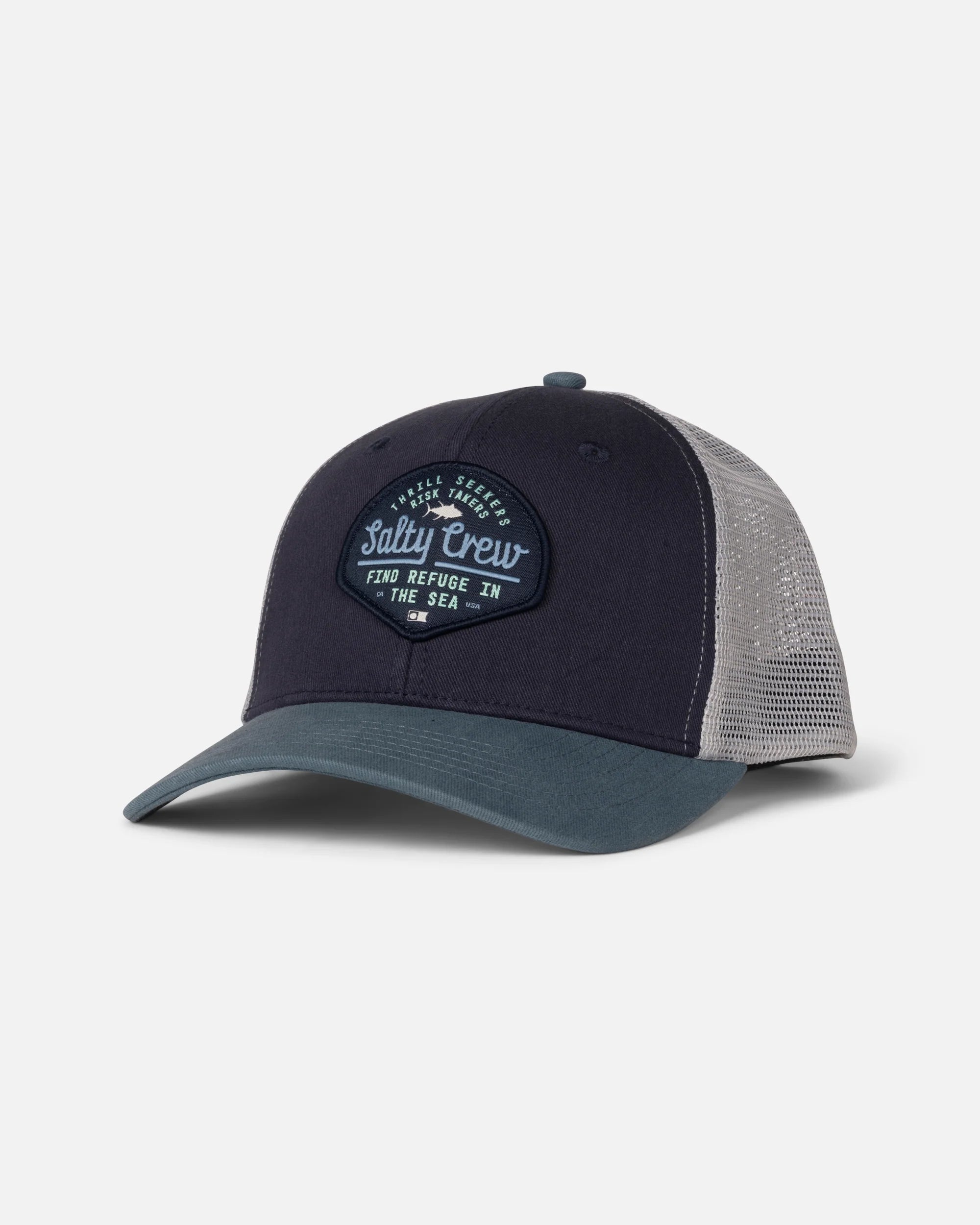 Salty Crew - BORDER TRUCKER - Navy/Slate - Headz Up 