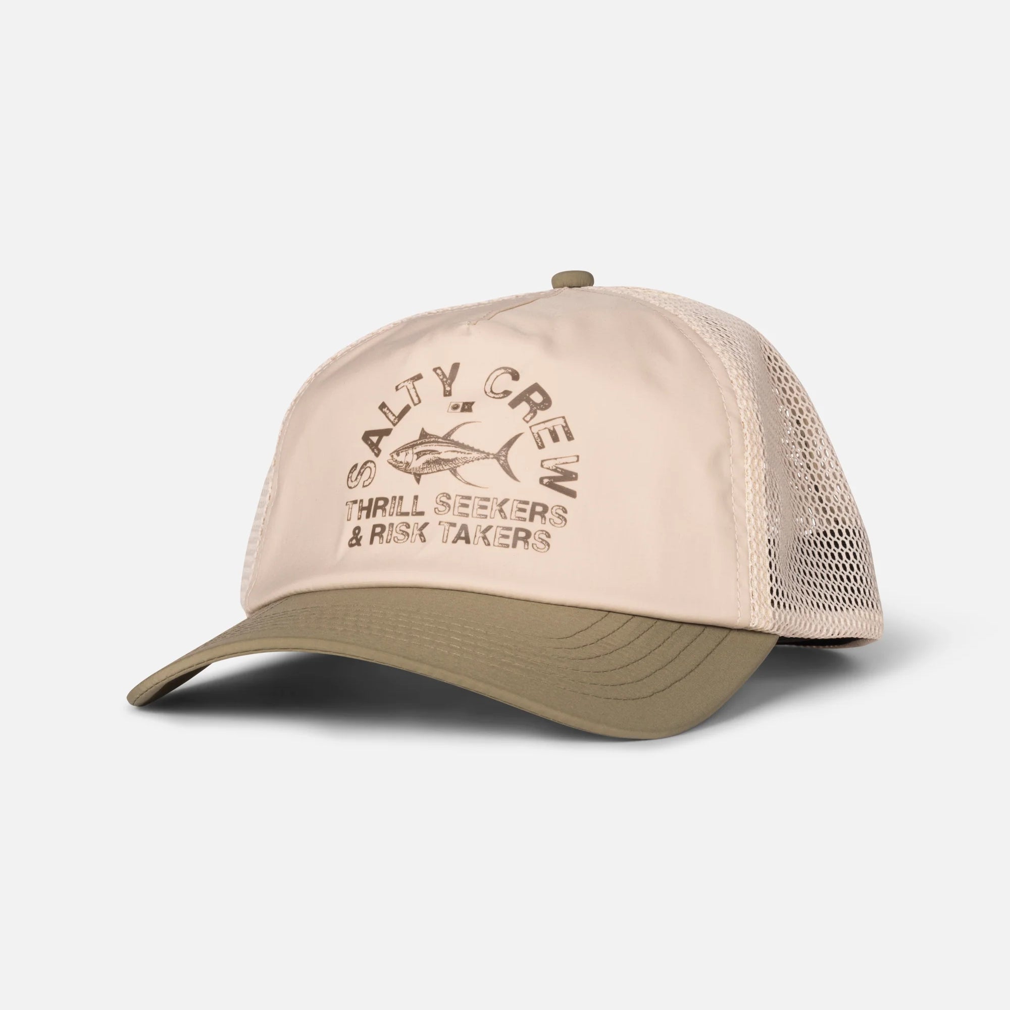 Salty Crew - STAMPED TRUCKER - Off White/Fern - Headz Up 