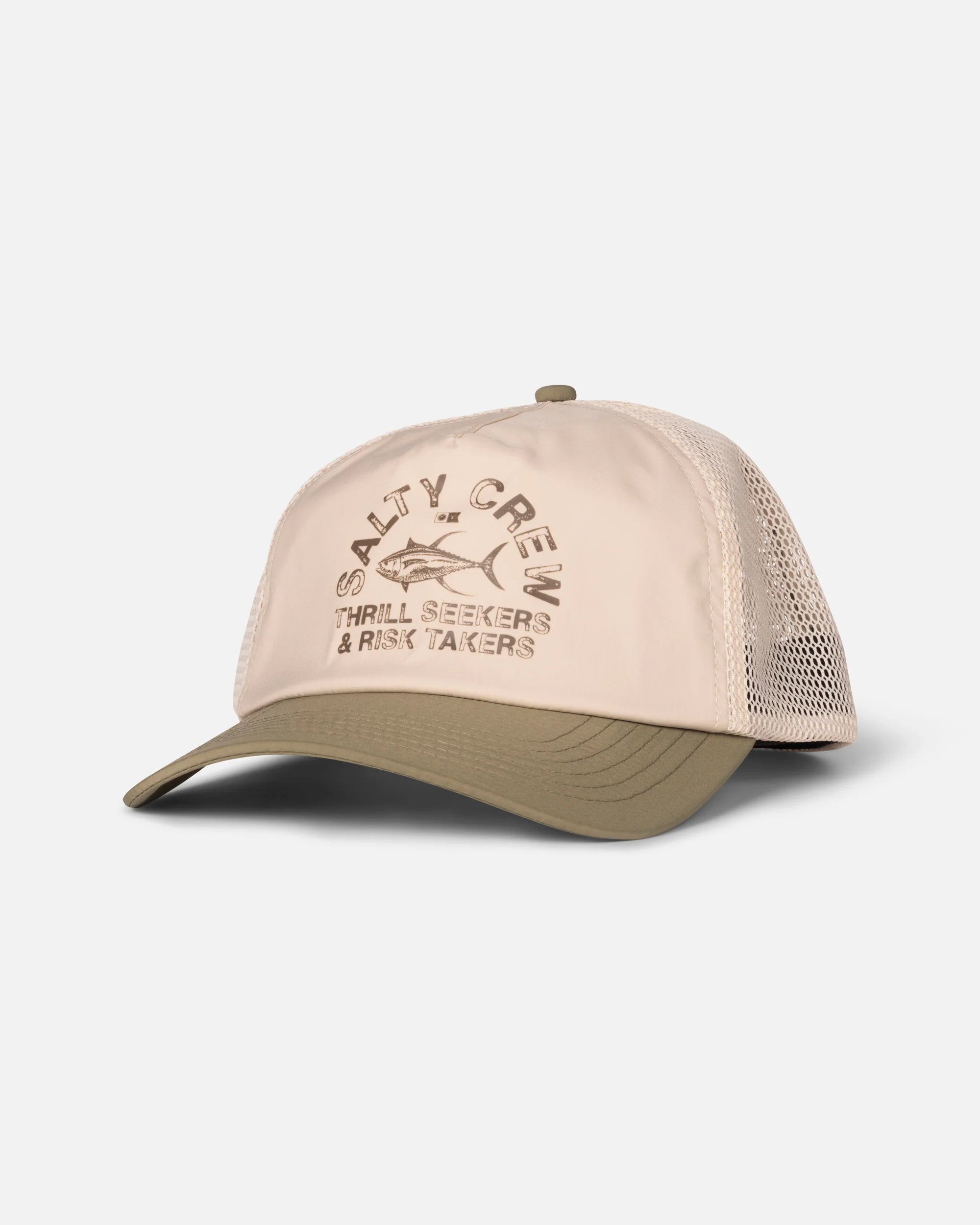 Salty Crew - STAMPED TRUCKER - Off White/Fern - Headz Up 