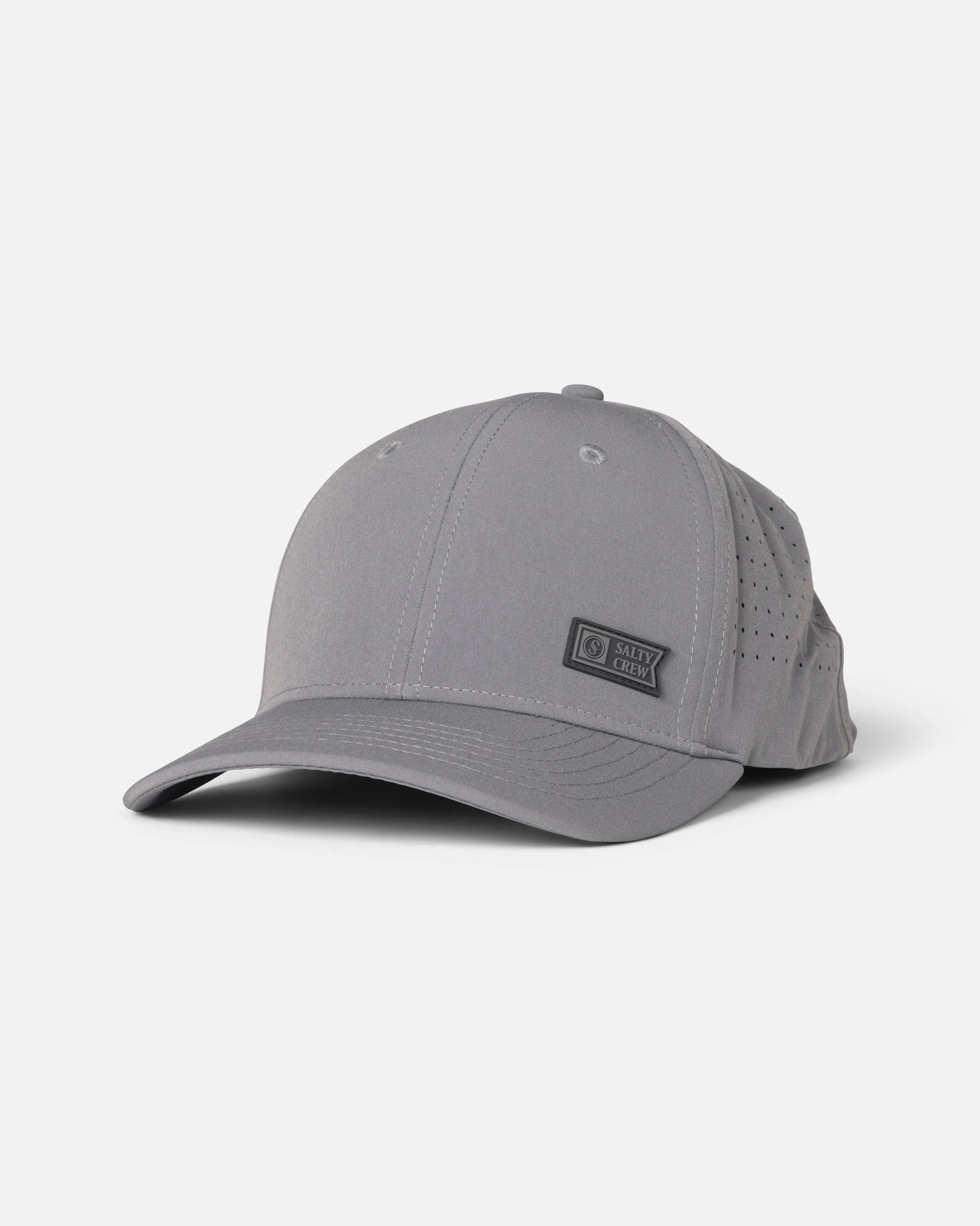 Sort Salty Crew LOWDOWN SNAPBACK kasket med hajmotiv, justerbar snapback til afslappet hverdagsbrug