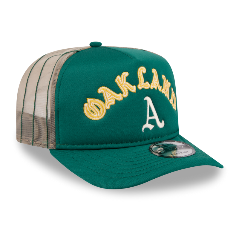 New Era - 9FIFTY A-Frame ARCHED Trucker - Oakland Athletics - OTC - Headz Up 