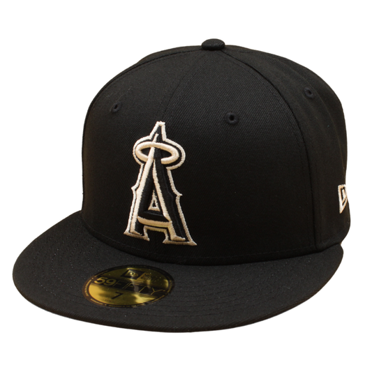 New Era - 59FIFTY Fitted - Anaheim Angels - Black/Sky Blue UV