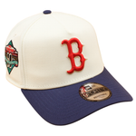 New Era - 9FORTY A-Frame Cap - 90TH Anniversary - Boston Red Sox - Chrome/Navy - Headz Up 