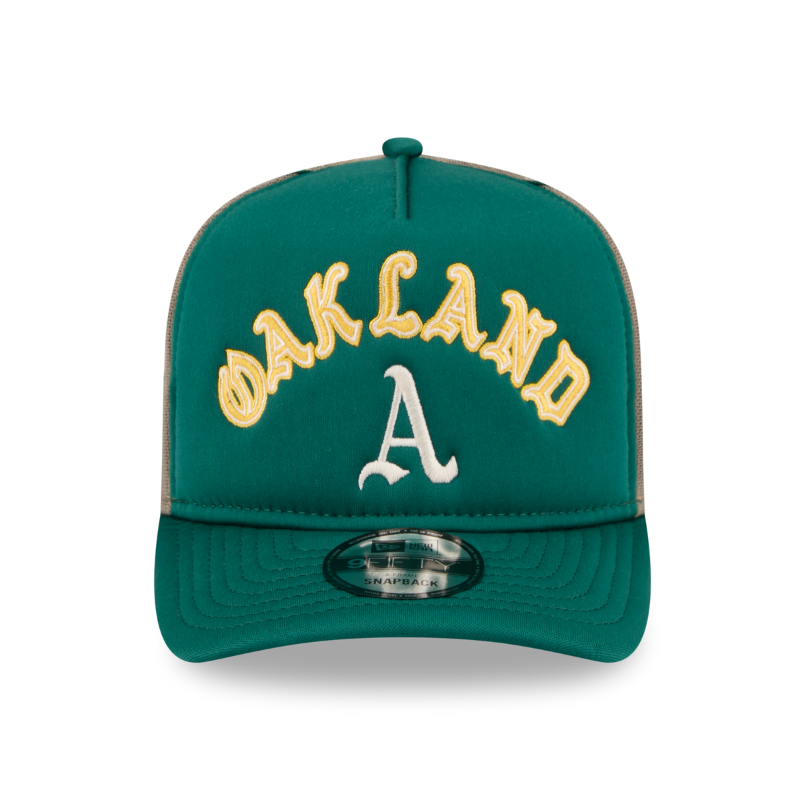 New Era - 9FIFTY A-Frame ARCHED Trucker - Oakland Athletics - OTC - Headz Up 