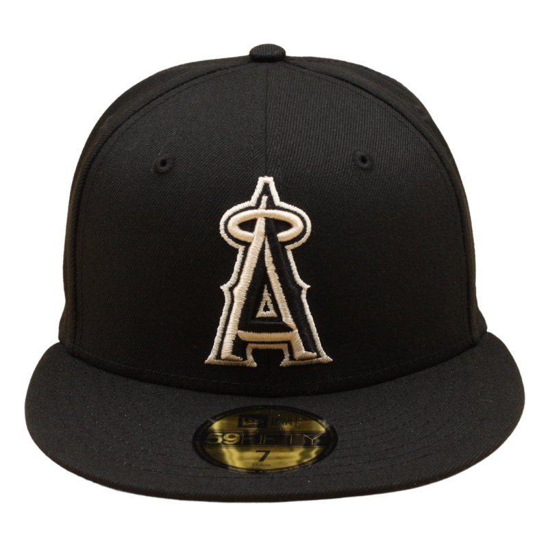 New Era - 59FIFTY Fitted - Anaheim Angels - Black/Sky Blue UV - Headz Up 