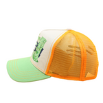 Tiki Lounge Trucker Cap - Lime/Orange - Headz Up 