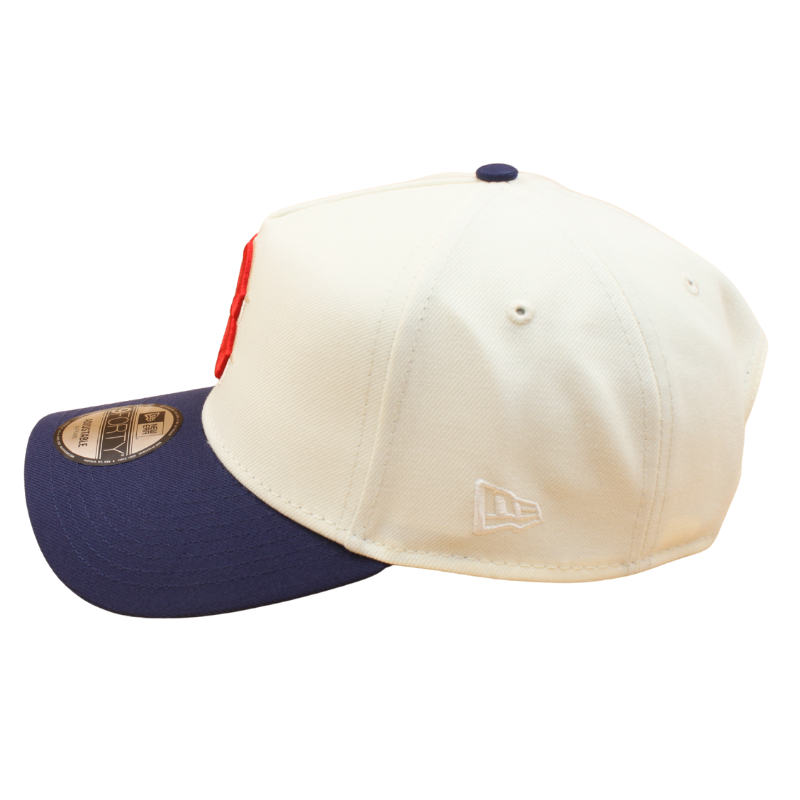 New Era - 9FORTY A-Frame Cap - 90TH Anniversary - Boston Red Sox - Chrome/Navy - Headz Up 
