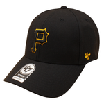 Sort '47 Pittsburgh Pirates MVP justerbar kasket med logo, komfortabel og stilfuld baseball cap for fans.