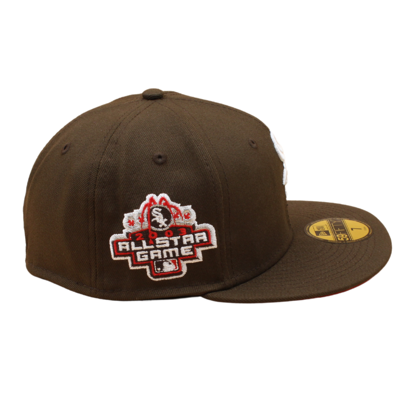 New Era Chicago White Sox Cooperstown 2003 All Star Game 59Fifty Fitted Rose - Walnut/Red - Headz Up 