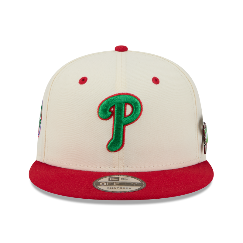 New Era - 9FIFTY Snapback - Philadelphia Phillies - MASCOT PIN - Chrome/Red - Headz Up 