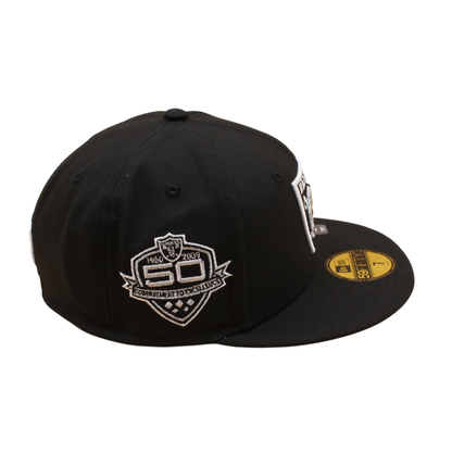 New Era - 59FIFTY Fitted Cap - Las Vegas Raiders - 50th Anniversary - Black/Grey UV