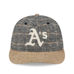 New Era - 59FIFTY  Retro Crown - Vintage Tweed - Oakland Athletics - Grey/Khaki - Headz Up 
