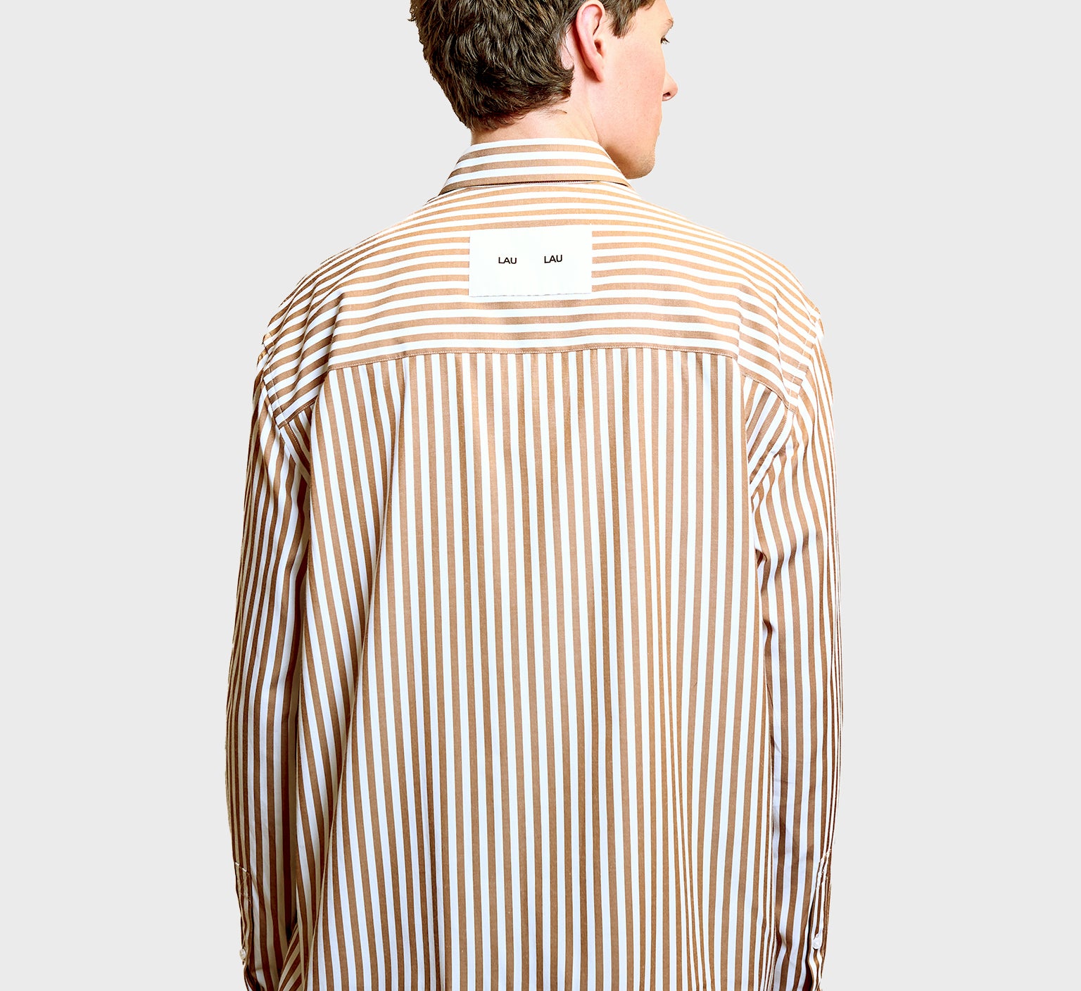 LAU LAU - Striped Shirt - Brown - Headz Up 