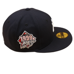 New Era - 59FIFTY - New York Yankees Cooperstown - Classic Logo WS 1999 - Navy/Pink UV - Headz Up 