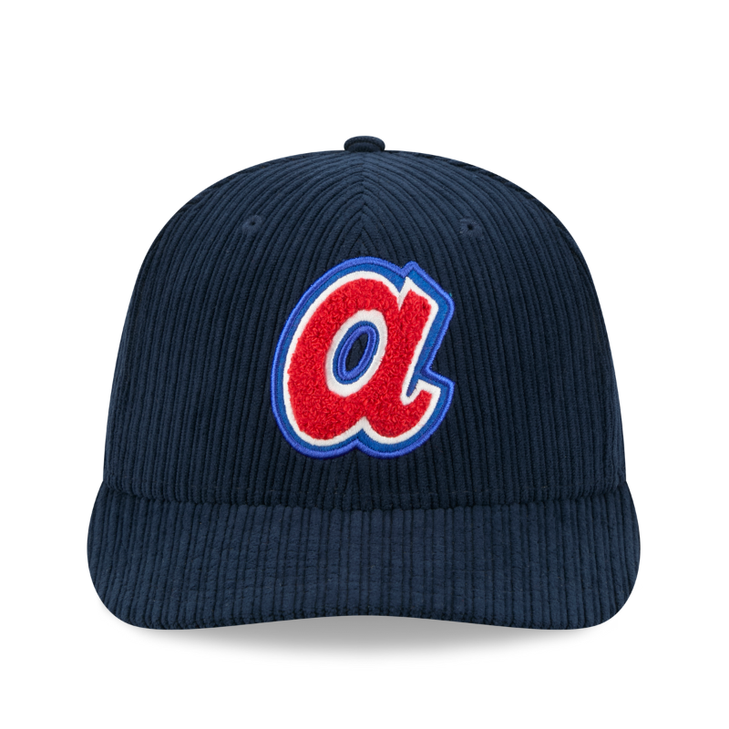 New Era - 59FIFTY Fitted Cap - Atlanta Braves Cooperstown - CHENILLE POP - Navy - Headz Up 